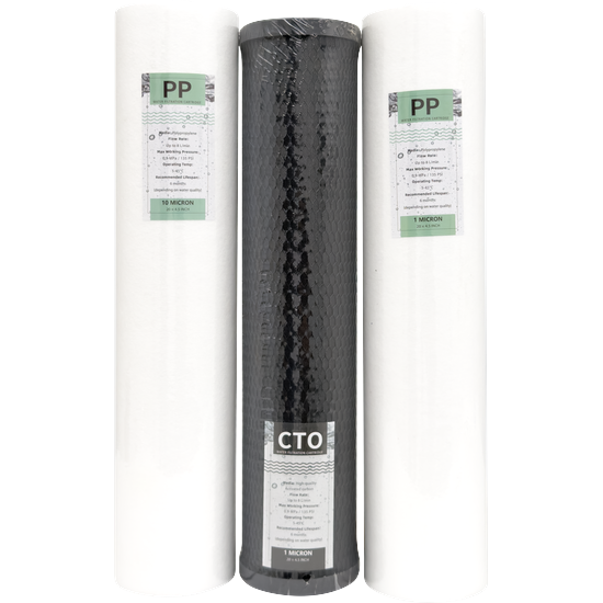 Big Blue Water Filter Set – 20 inch (10 + CTO + 1)