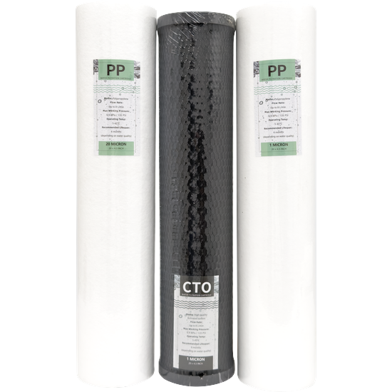 Big Blue Water Filter Set – 20 inch (20 + CTO + 1)