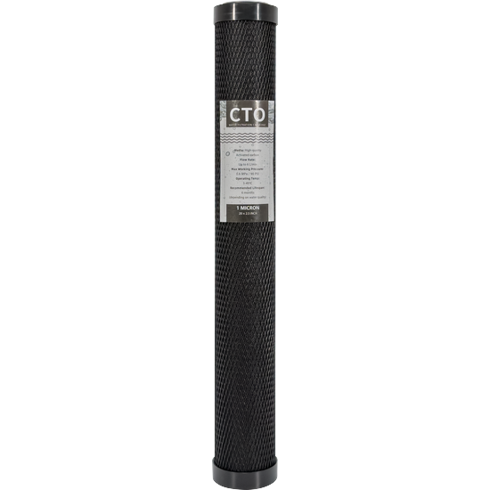 Filter cartridge - 20 inch CTO Activated carbon - Slimline - 1 micron