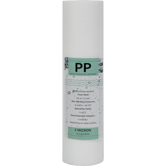 Filter cartridge - 10 inch 5 micron Melt blown Sediment filter - standard