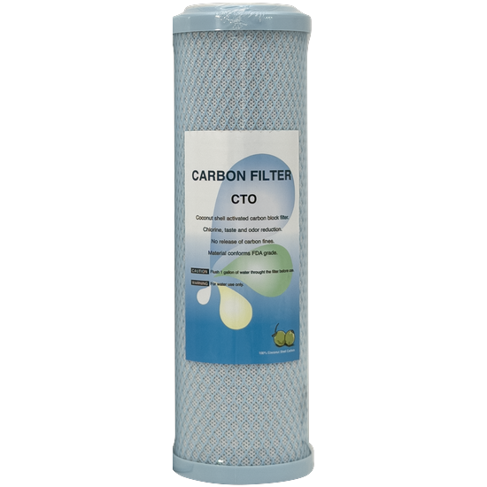 Filter cartridge - 10 Inch CTO Coconut Shell carbonblock 5 micron (new type)