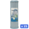 Filter cartridge - 10 Inch CTO Coconut Shell carbonblock 5 micron (new type) - 25 Pack