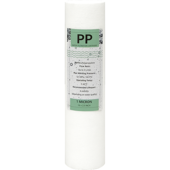 Filter cartridge - 10 inch 1 micron Melt blown Sediment filter - standard