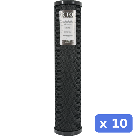 Filter cartridge Big Blue - 20 inch CTO filter - 10 Pack