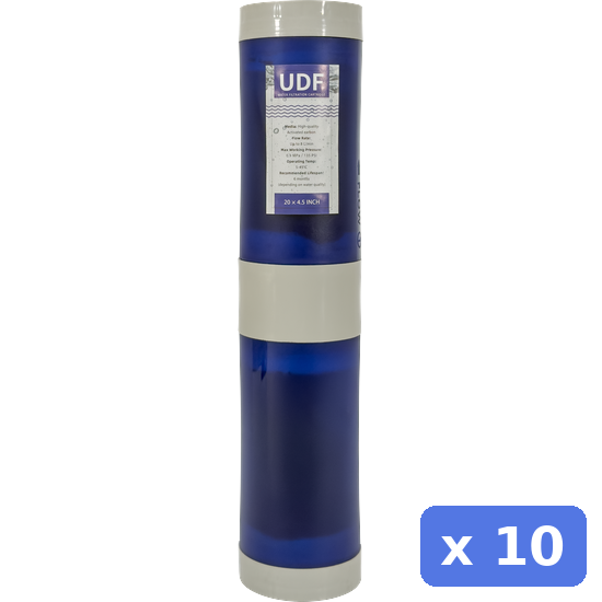 Filter cartridge Big Blue - 20 inch T33 UDF GAC filter - 10 Pack