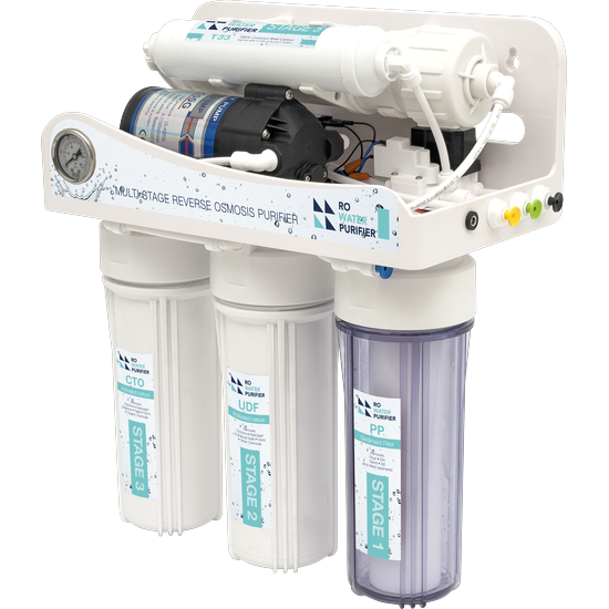 Reverse Osmosis 5 Stage water filter system with booster pump