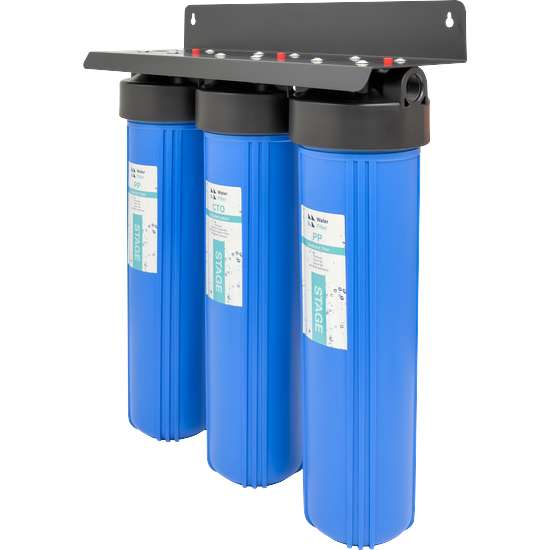 Port Elizabeth Water Filtration Water Storage | Water Filtration 3 Stage 20 inch Big Blue filtration system – Steel powder coated bracket – Black