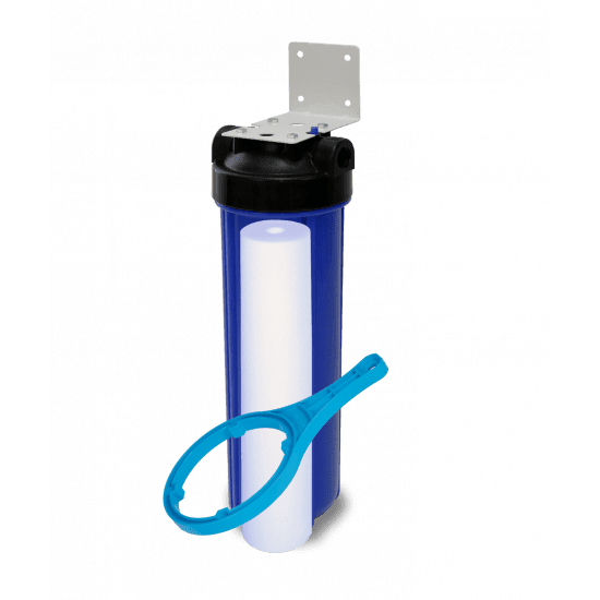 1 Stage 20 inch Big Blue filtration system - Steel Powder Coated Bracket