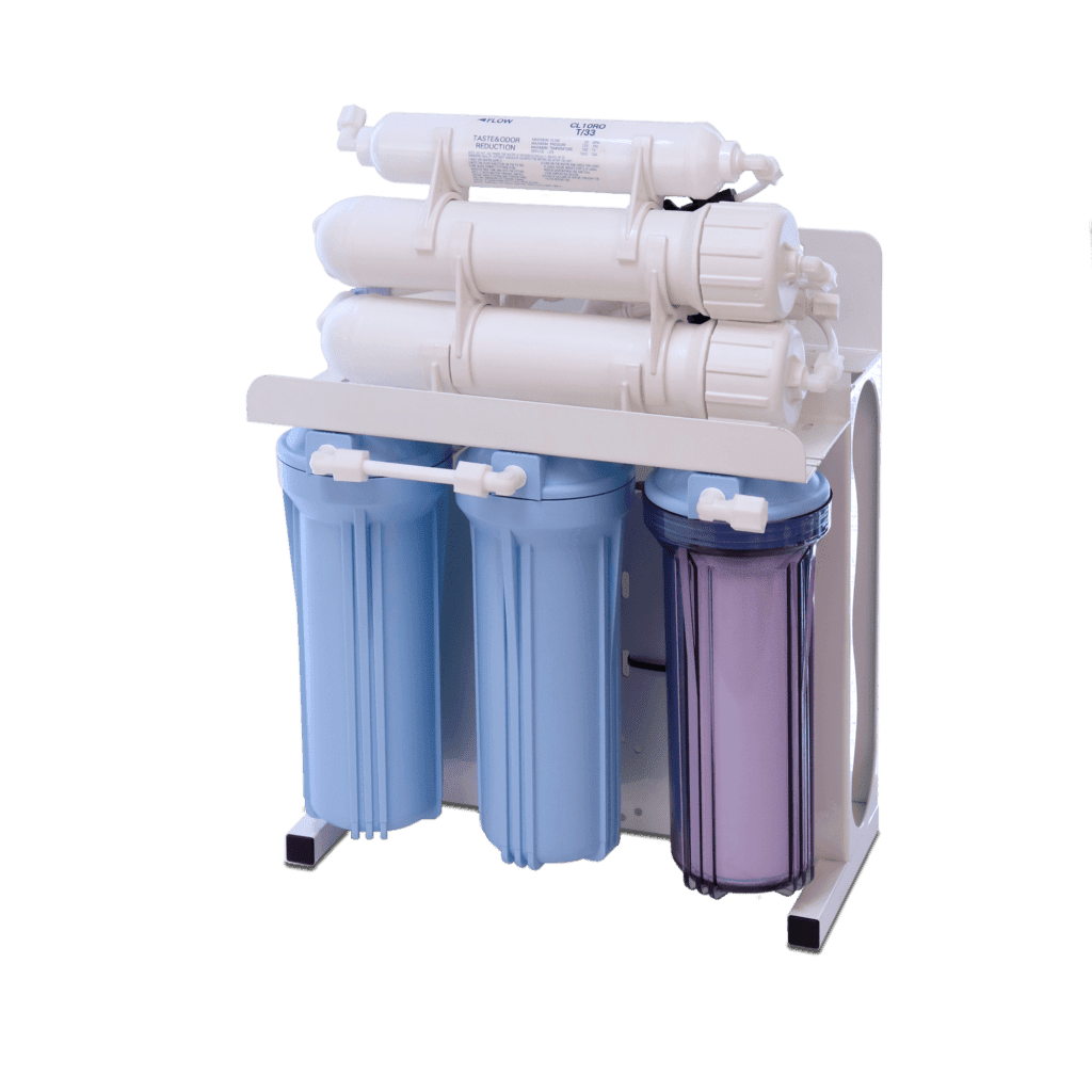 Reverse Osmosis 6 Stage high flow with booster pump system-360GPD
