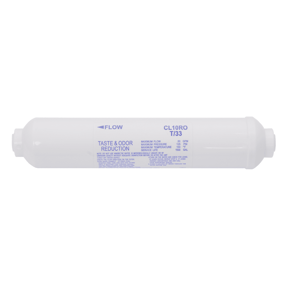 Filter cartridge - In-line GAC post filter 1/4 inch FNPT NSF